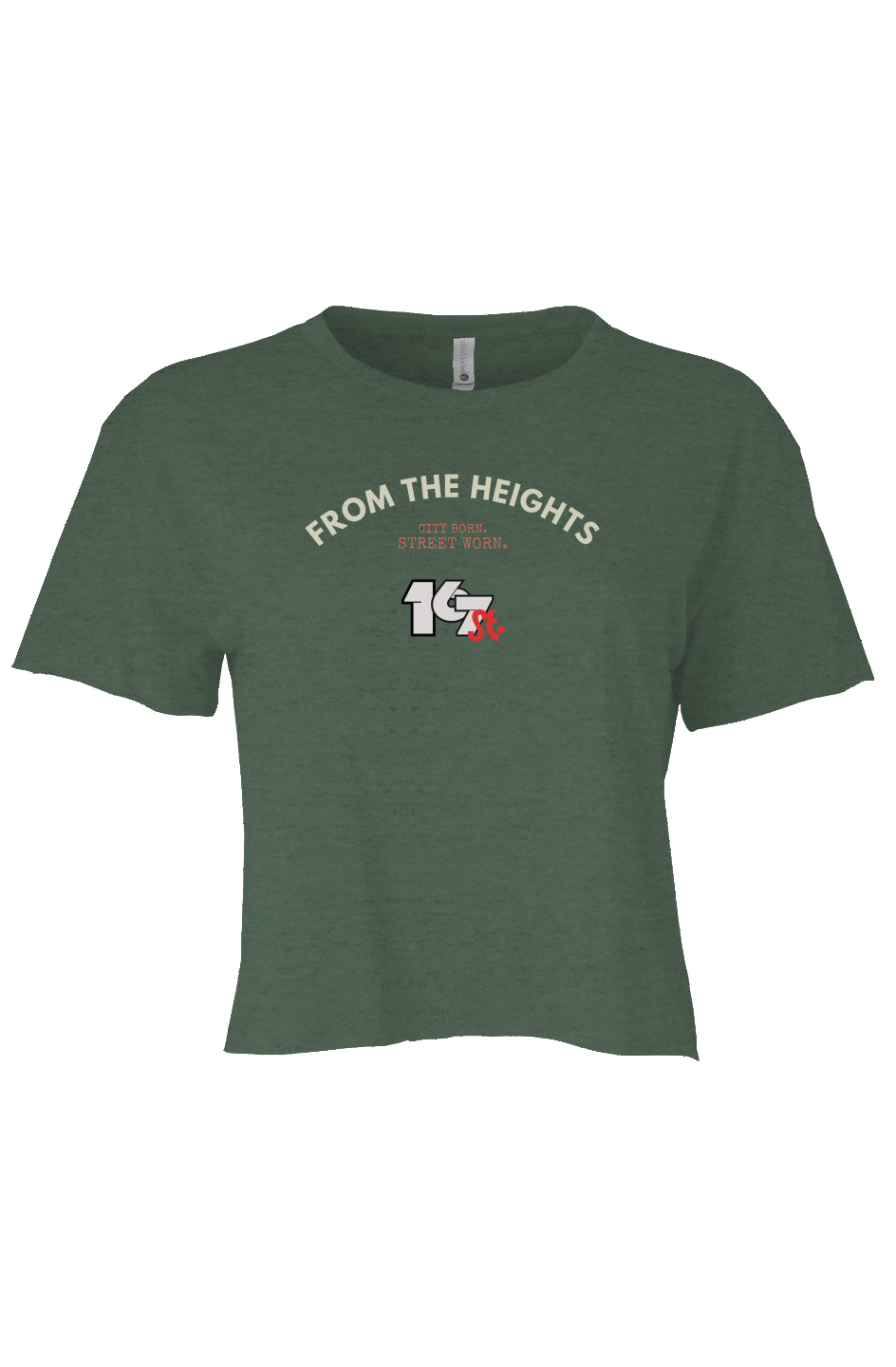 From The Heights Crop Tee - Royal Pine