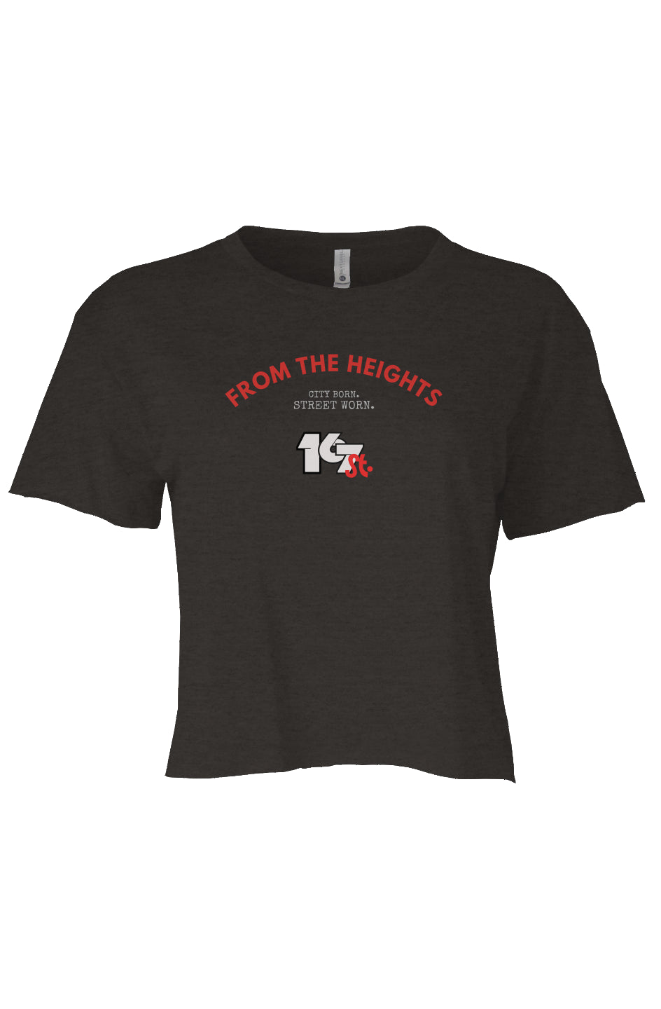 From The Heights Crop Tee - Charcoal