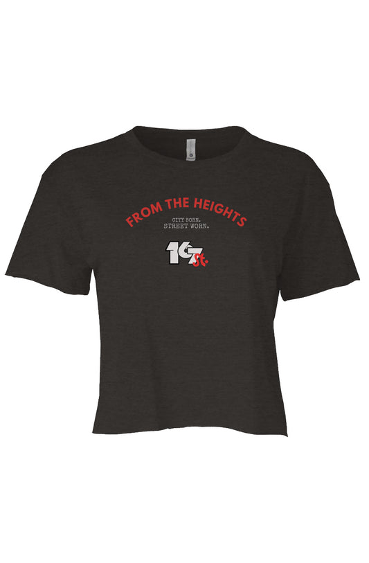 From The Heights Crop Tee - Charcoal