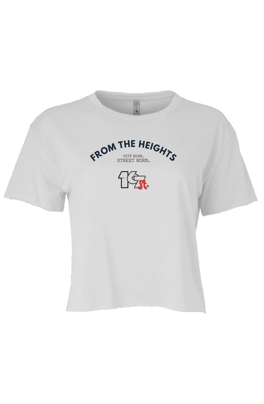 From The Heights Crop Tee - White