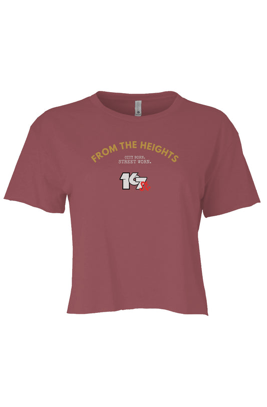 From The Heights Crop Tee - Smoked Paprika