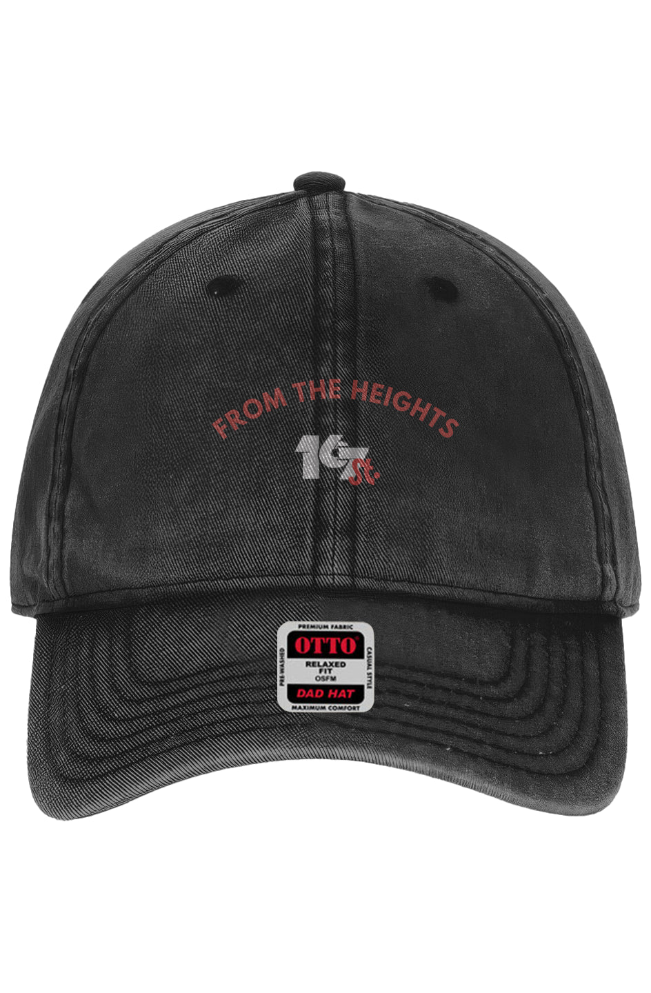 From The Heights Snow Washed Dad Hat – Black