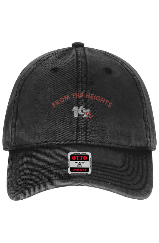 From The Heights Snow Washed Dad Hat – Black