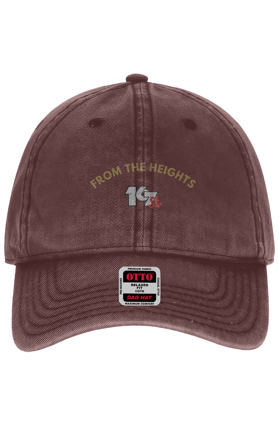 From The Heights Snow Washed Dad Hat – Maroon