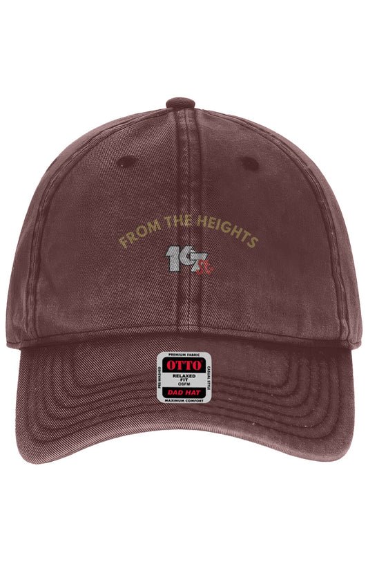 From The Heights Snow Washed Dad Hat – Maroon
