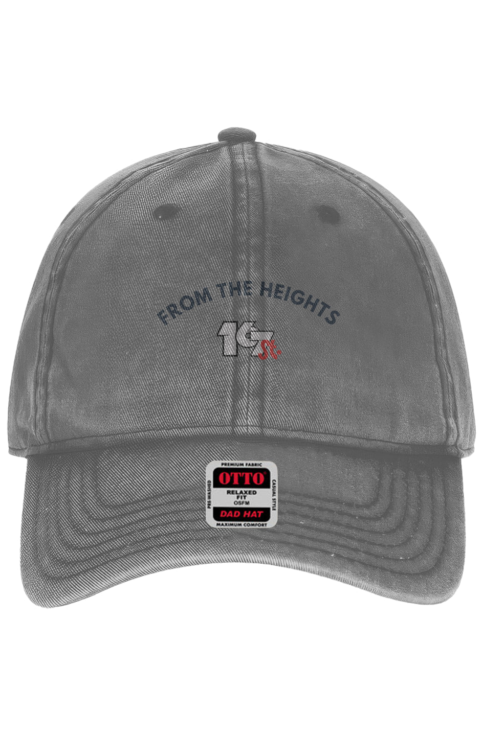 From The Heights Snow Washed Dad Hat – Charcoal Gray