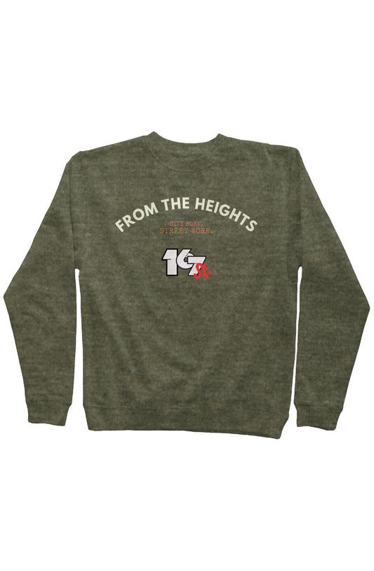 167 Street Midweight Crew - Army Heather