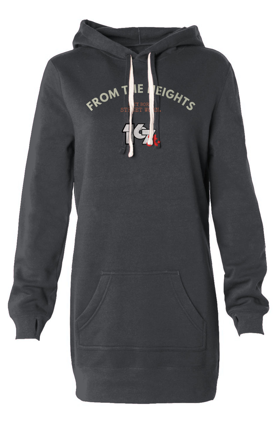 Heights Hoodie Dress - CARBON
